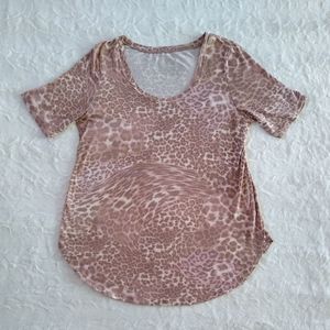 Maurices Leopard Print Scoop Neck Tee
